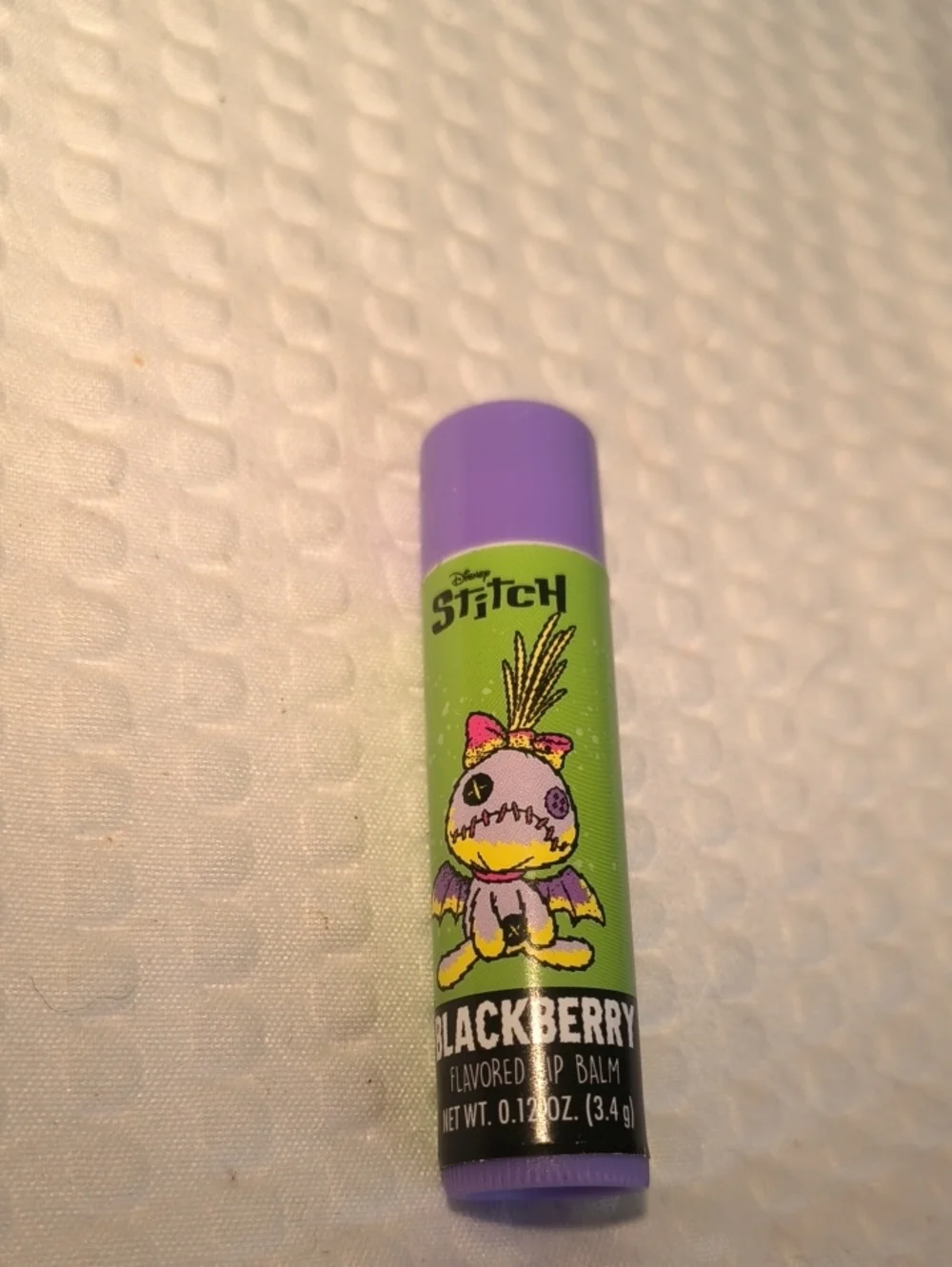 Disney Stitch Blackberry Flavored Kids Lip Balm - Purple